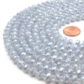 Chinese Crystal Beads | 8mm Faceted Heishi Rondelle Crystal Beads | Loose Beads for Jewelry Making | Glass Beads