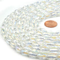 Chinese Crystal Drop Beads | Faceted Rice Crystal Beads | Loose Beads for Jewelry Making | Glass Beads