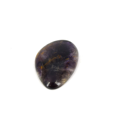 Cacoxenite Cabochon | Trillion Shaped Flat Back Cabochon | 27mm x 39mm - 7mm Dome Height | OOAK Natural Gemstone Cabochon