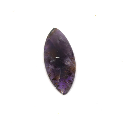 Cacoxenite Cabochon | Marquise Shaped Flat Back Cabochon | 19mm x 53mm - 4mm Dome Height | OOAK Natural Gemstone Cabochon