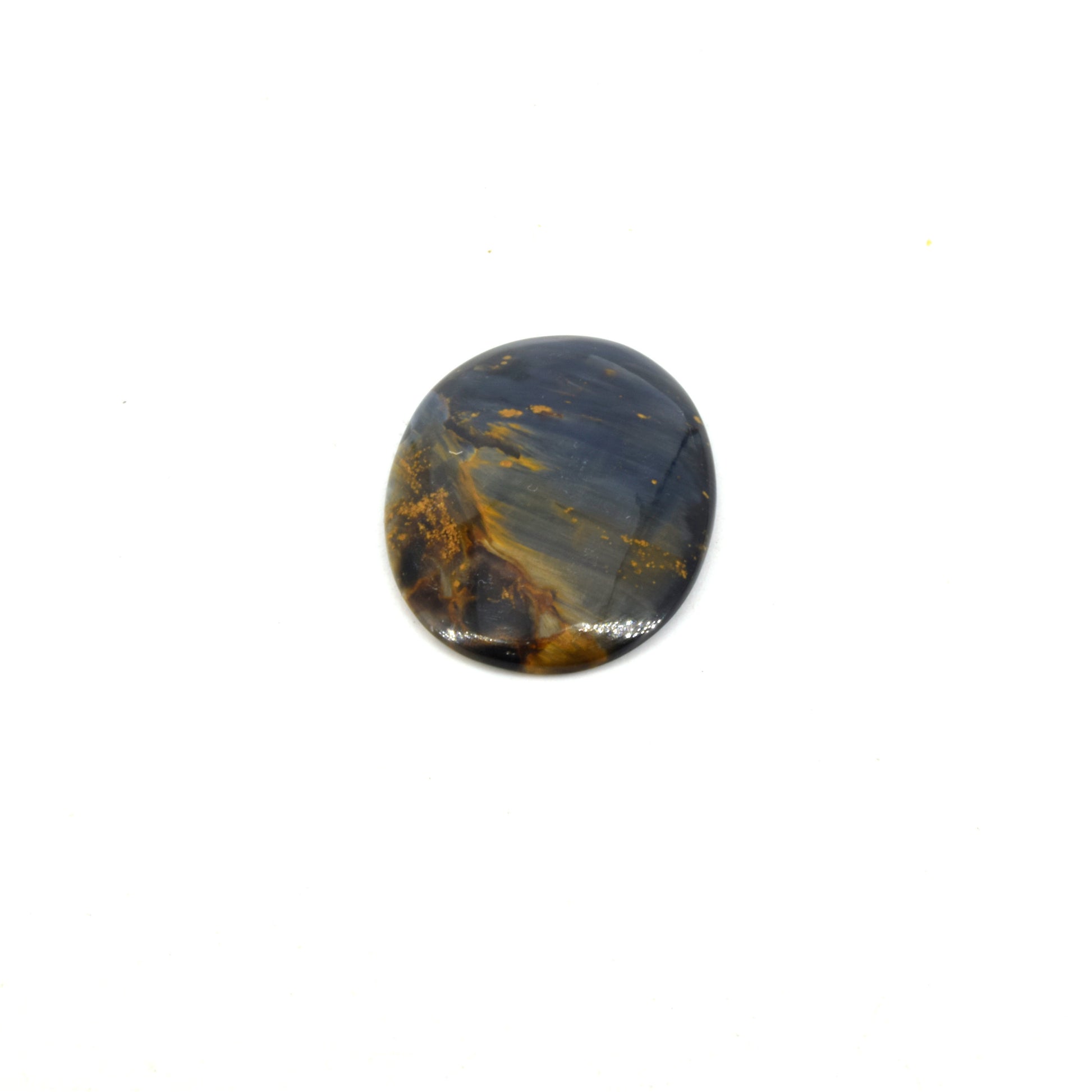 Pietersite Cabochon | Round Flat Back Cabochon | 25mm x 35mm - 5mm Dome Height | OOAK Natural Gemstone Cabochon