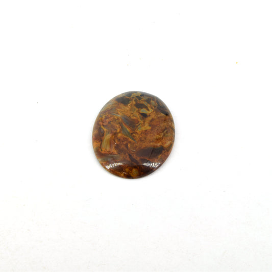 Pietersite Cabochon | Round Flat Back Cabochon | 25mm x 36mm - 5mm Dome Height | OOAK Natural Gemstone Cabochon