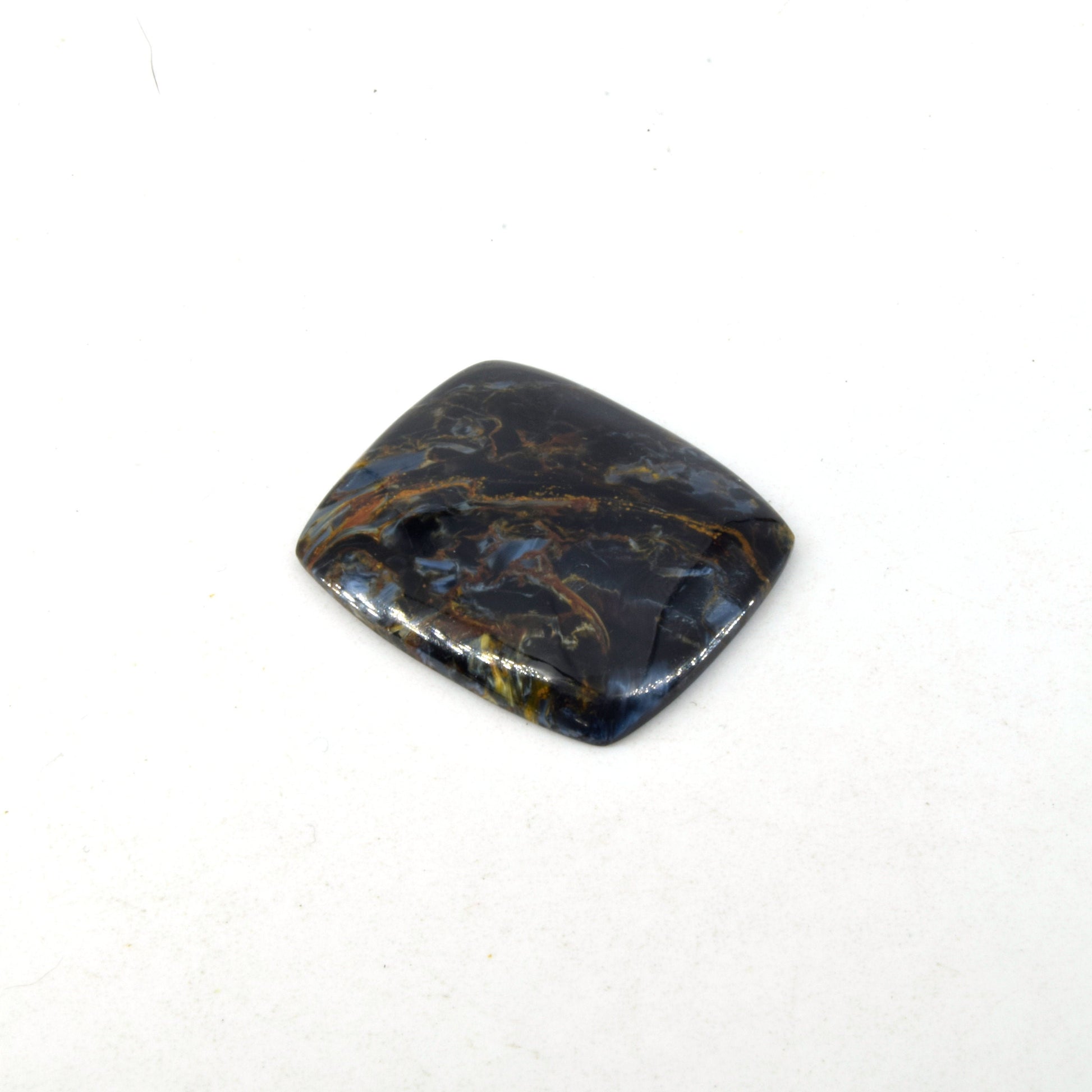Pietersite Cabochon | Rectangle Flat Back Cabochon | 26mm x 30mm - 5mm Dome Height | OOAK Natural Gemstone Cabochon