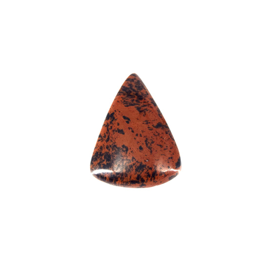 Mahogany Jasper Cabochon | Pear Flat Back Cabochon | 27mm x 35mm - 6mm Dome Height | OOAK Natural Gemstone Cabochon