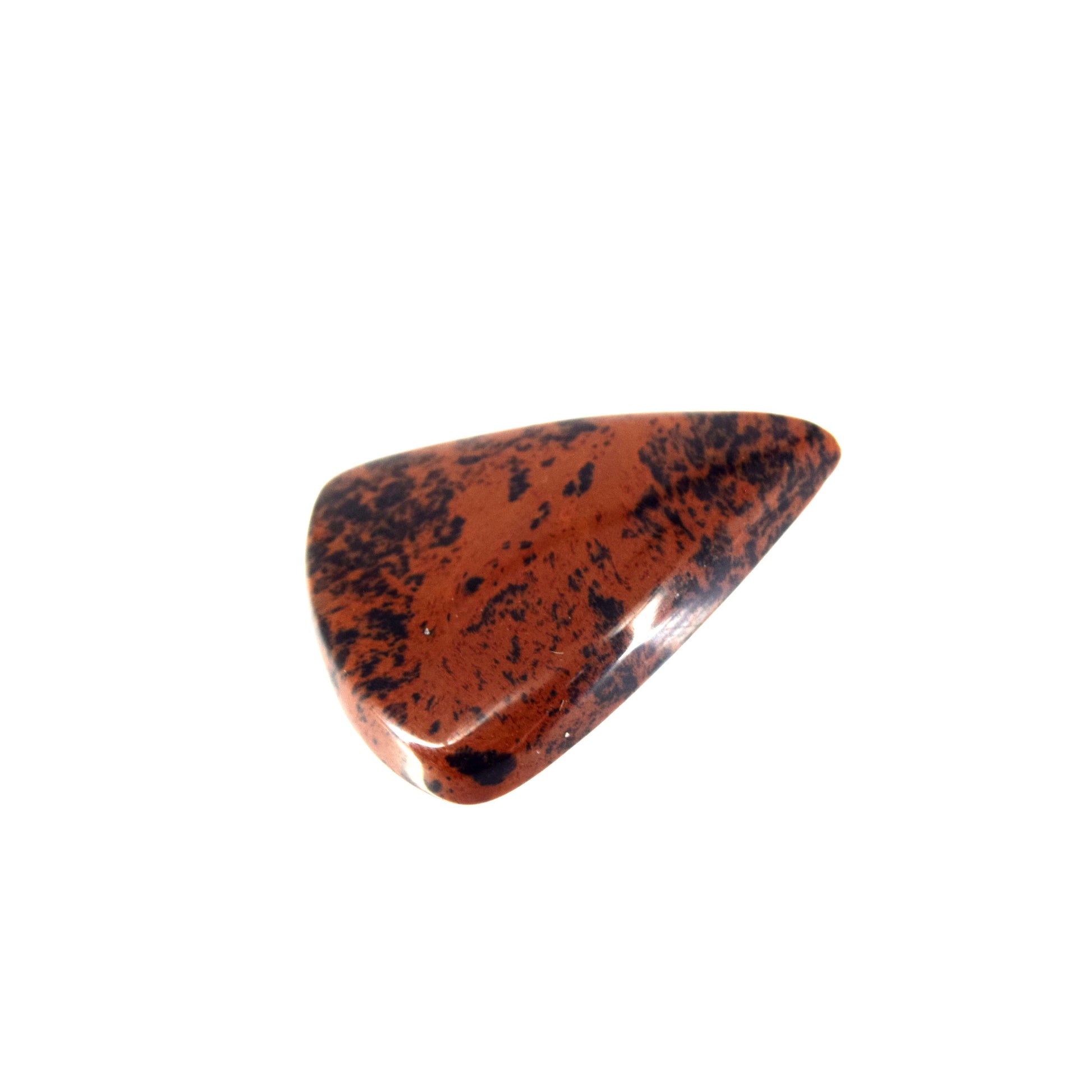 Mahogany Jasper Cabochon | Pear Flat Back Cabochon | 27mm x 35mm - 6mm Dome Height | OOAK Natural Gemstone Cabochon