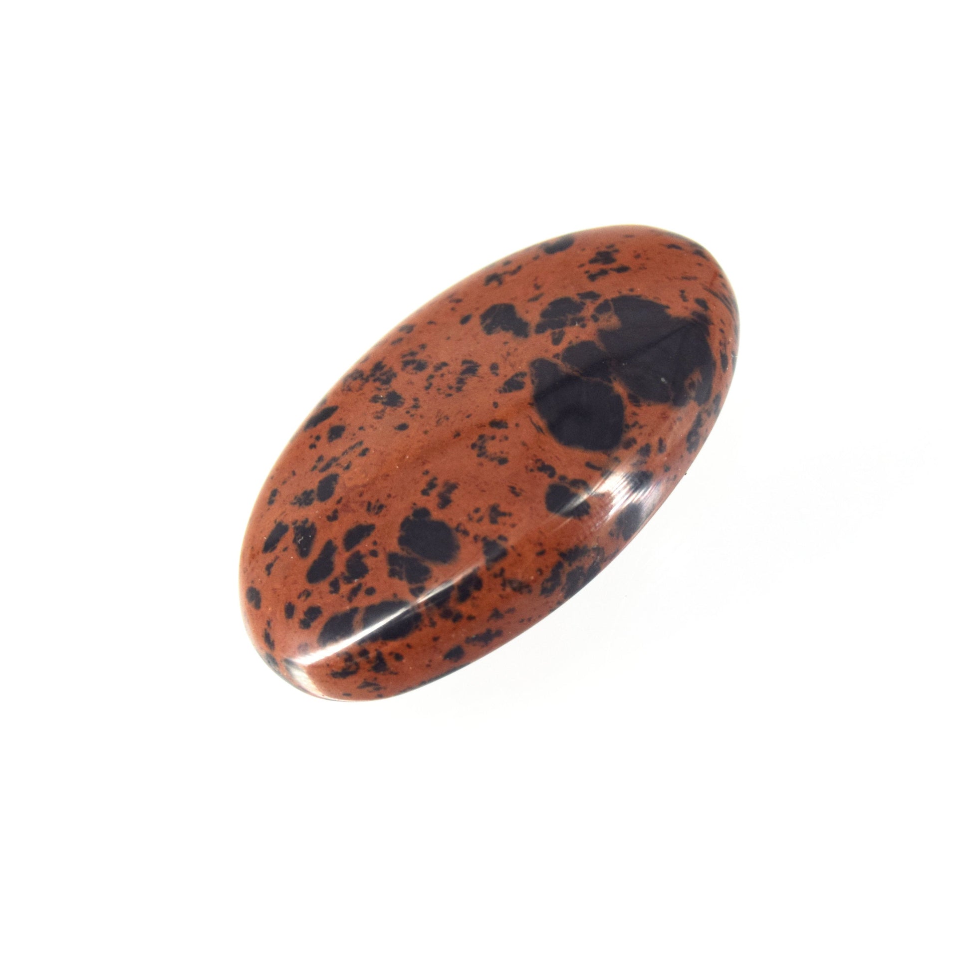 Mahogany Jasper Cabochon | Oval Flat Back Cabochon | 25mm x 41mm - 7mm Dome Height | OOAK Natural Gemstone Cabochon