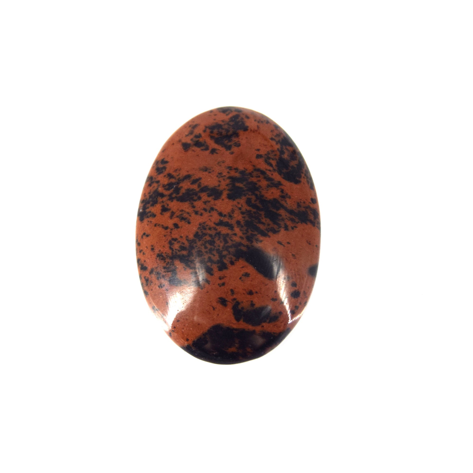 Mahogany Jasper Cabochon | Oval Flat Back Cabochon | 24mm x 35mm - 6mm Dome Height | OOAK Natural Gemstone Cabochon