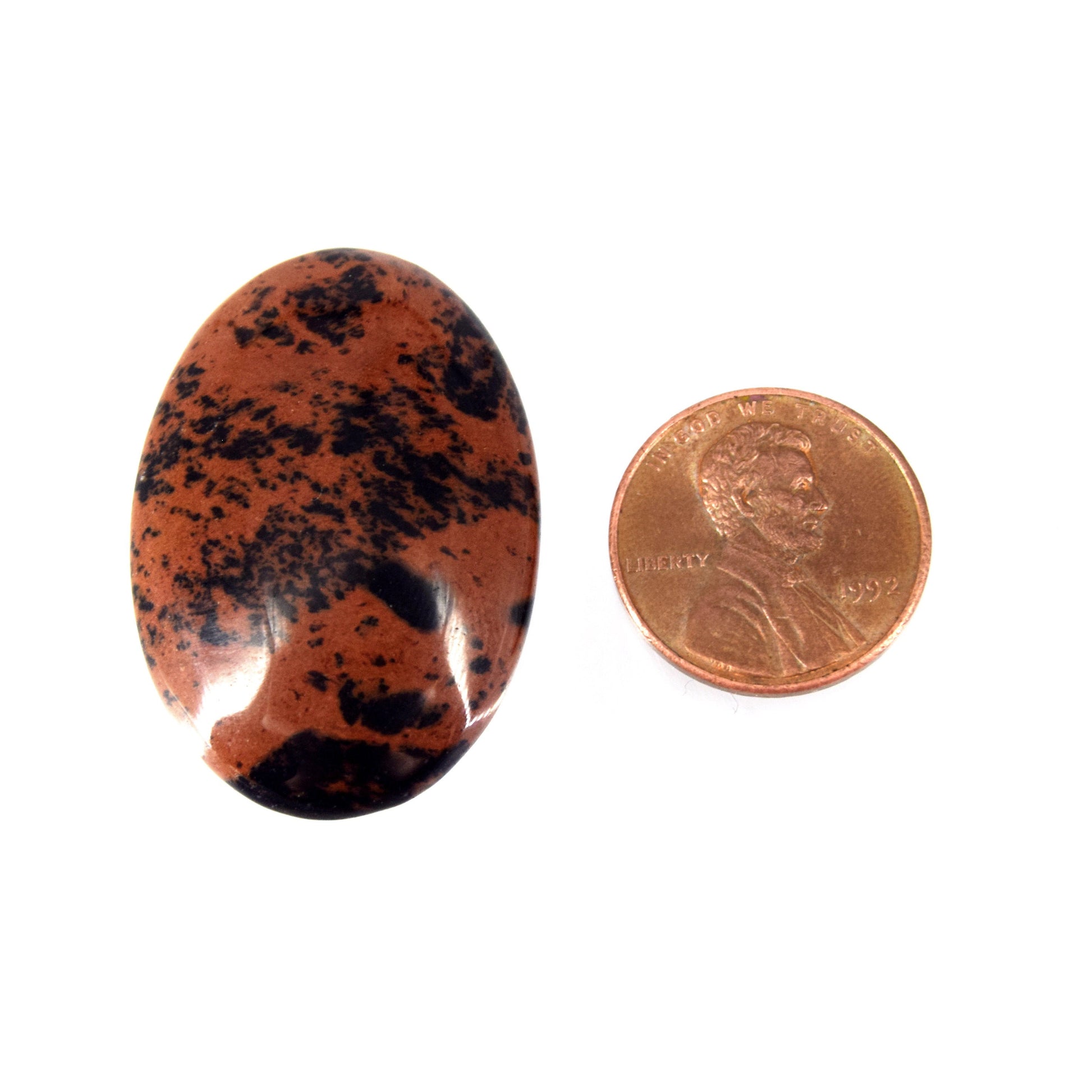 Mahogany Jasper Cabochon | Oval Flat Back Cabochon | 24mm x 35mm - 6mm Dome Height | OOAK Natural Gemstone Cabochon