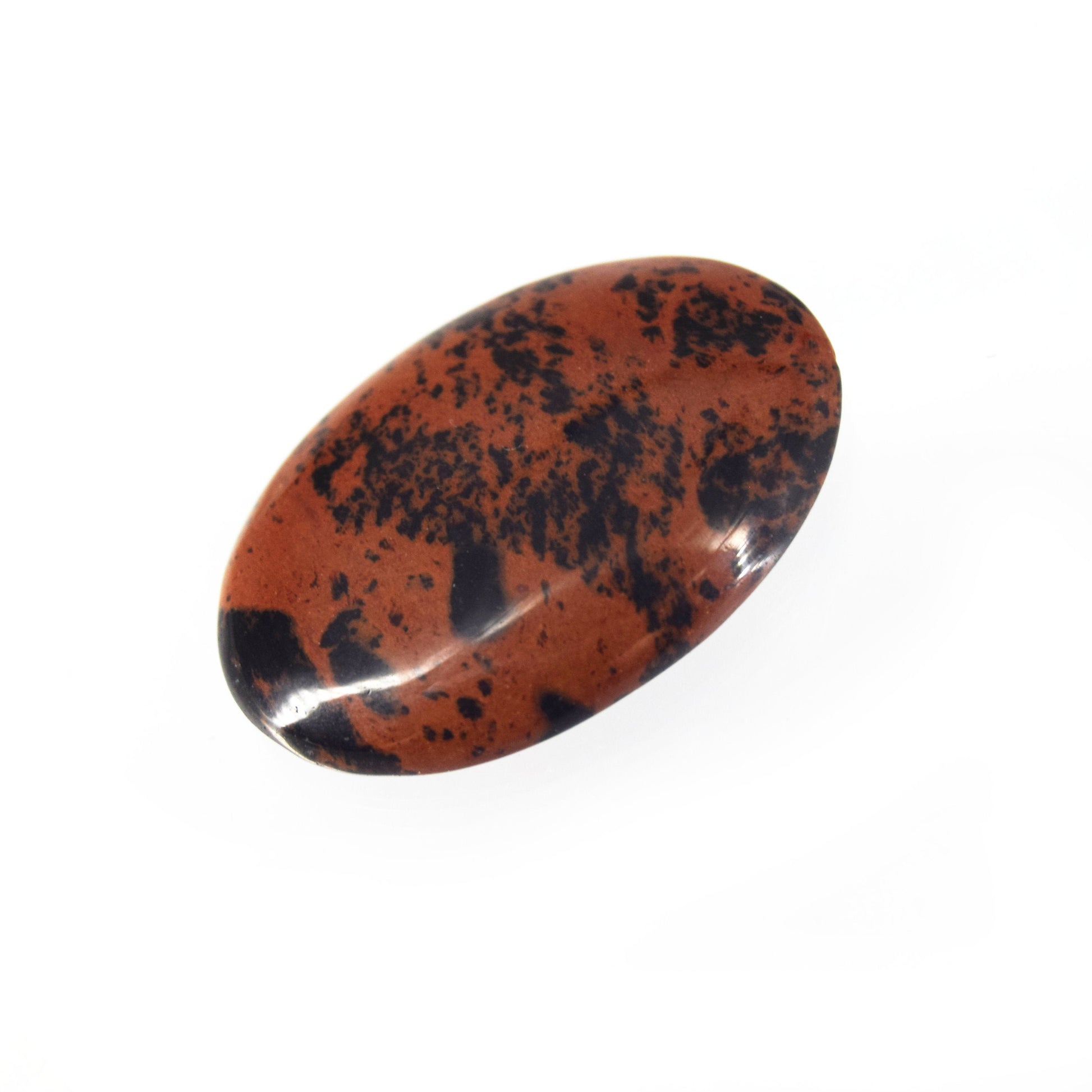 Mahogany Jasper Cabochon | Oval Flat Back Cabochon | 24mm x 35mm - 6mm Dome Height | OOAK Natural Gemstone Cabochon
