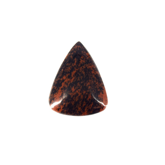 Mahogany Jasper Cabochon | Pear Flat Back Cabochon | 27mm x 36mm - 6mm Dome Height | OOAK Natural Gemstone Cabochon