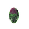 Ruby Zoisite Cabochon | Round Flat Back Cabochon | 30mm x 50mm - 5mm Dome Height | OOAK Natural Gemstone Cabochon