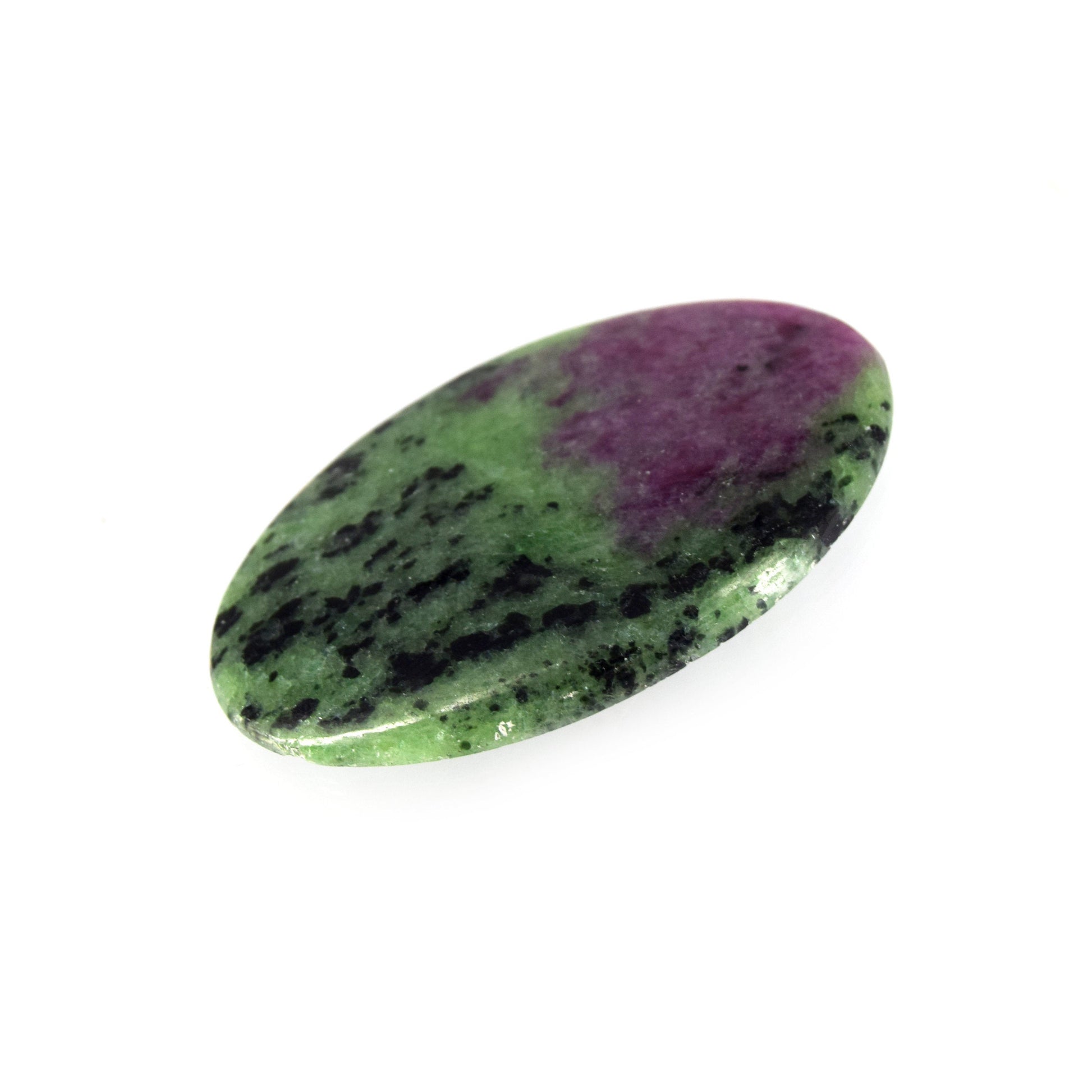 Ruby Zoisite Cabochon | Round Flat Back Cabochon | 30mm x 50mm - 5mm Dome Height | OOAK Natural Gemstone Cabochon