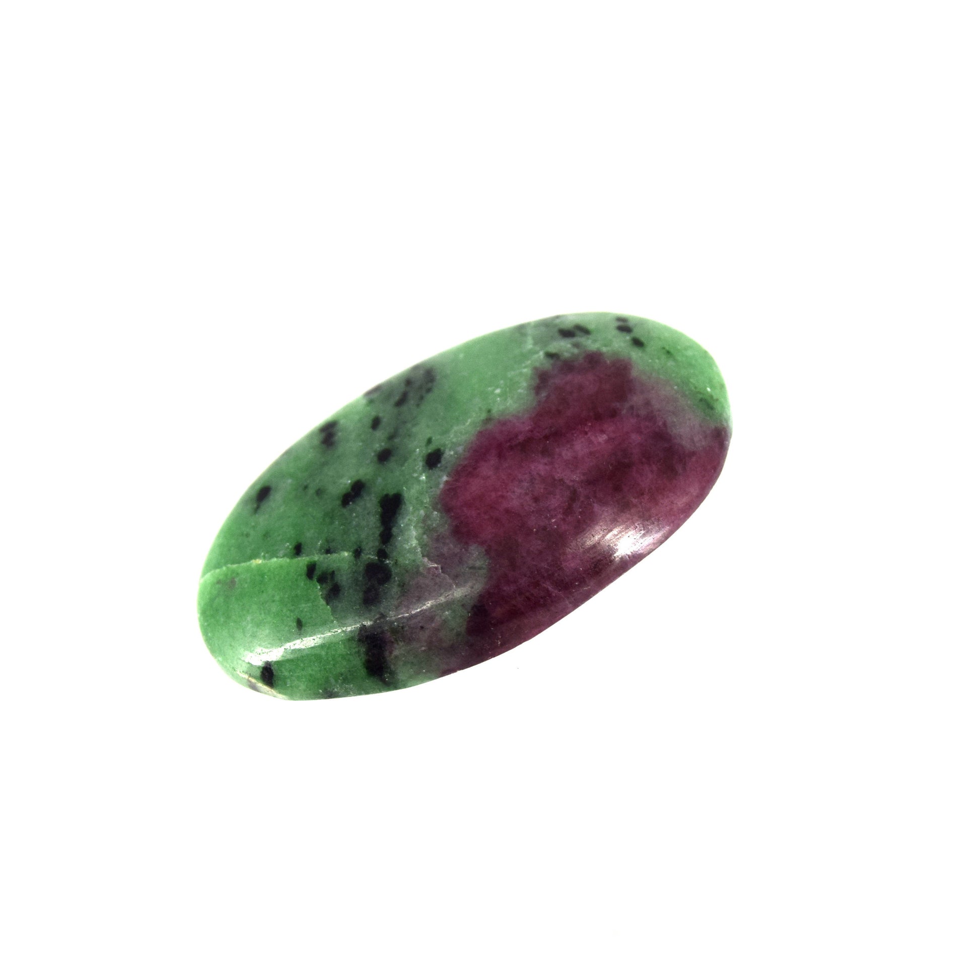Ruby Zoisite Cabochon | Round Flat Back Cabochon | 26mm x 42mm - 7mm Dome Height | OOAK Natural Gemstone Cabochon
