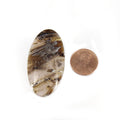 Stick Agate Cabochon | Round Flat Back Cabochon | 25mm x 47mm - 5mm Dome Height | OOAK Natural Gemstone Cabochon