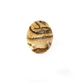 Picture Jasper Cabochon | Round Flat Back Cabochon | 21mm x 28mm - 4.5mm Dome Height | OOAK Natural Gemstone Cabochon | Loose Gemstone