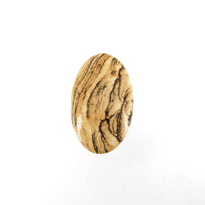 Picture Jasper Cabochon | Round Flat Back Cabochon | 25mm x 40mm - 5mm Dome Height | OOAK Natural Gemstone Cabochon | Loose Gemstone