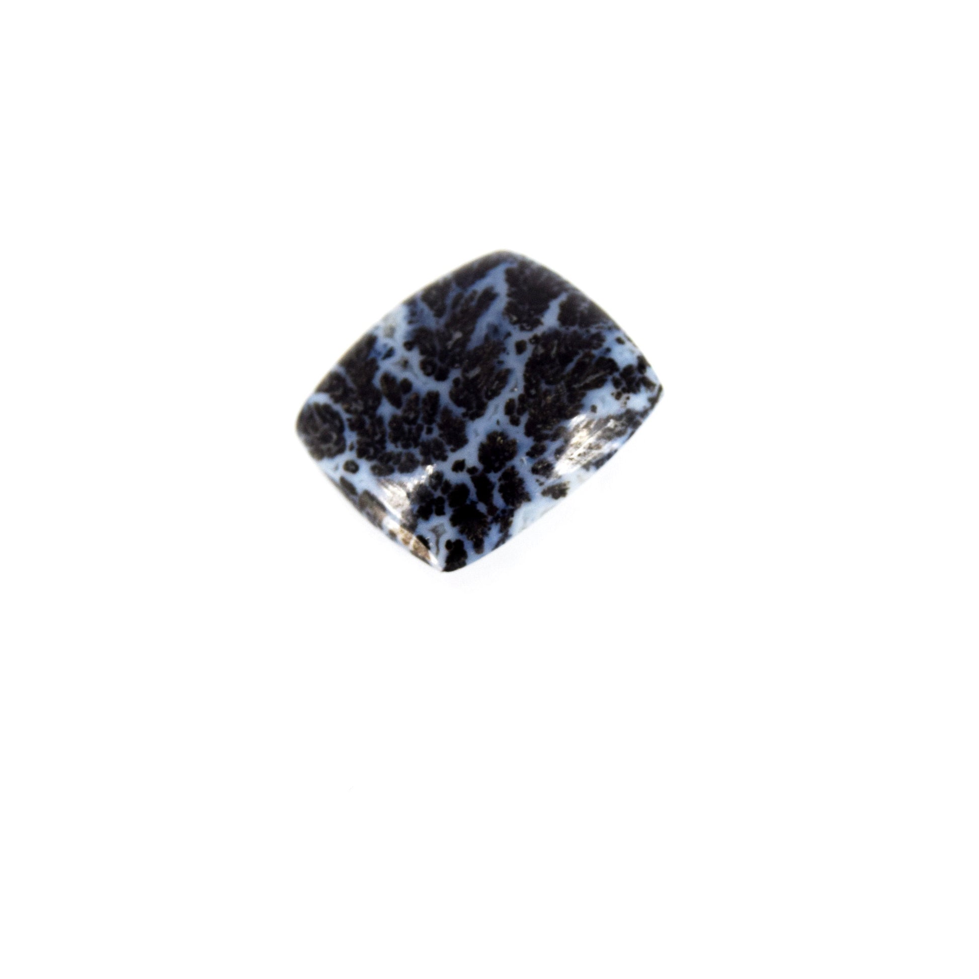 Dendritic Pyrite Cabochon | Rectangle Flat Back Cabochon | 18mm x 21mm - 6mm Dome Height | OOAK Natural Gemstone Cabochon | Loose Gemstone