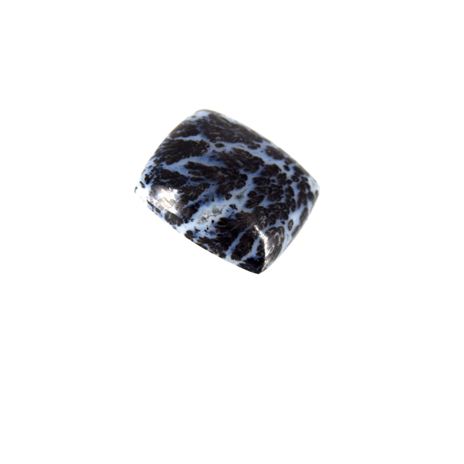 Dendritic Pyrite Cabochon | Rectangle Flat Back Cabochon | 18mm x 21mm - 6mm Dome Height | OOAK Natural Gemstone Cabochon | Loose Gemstone