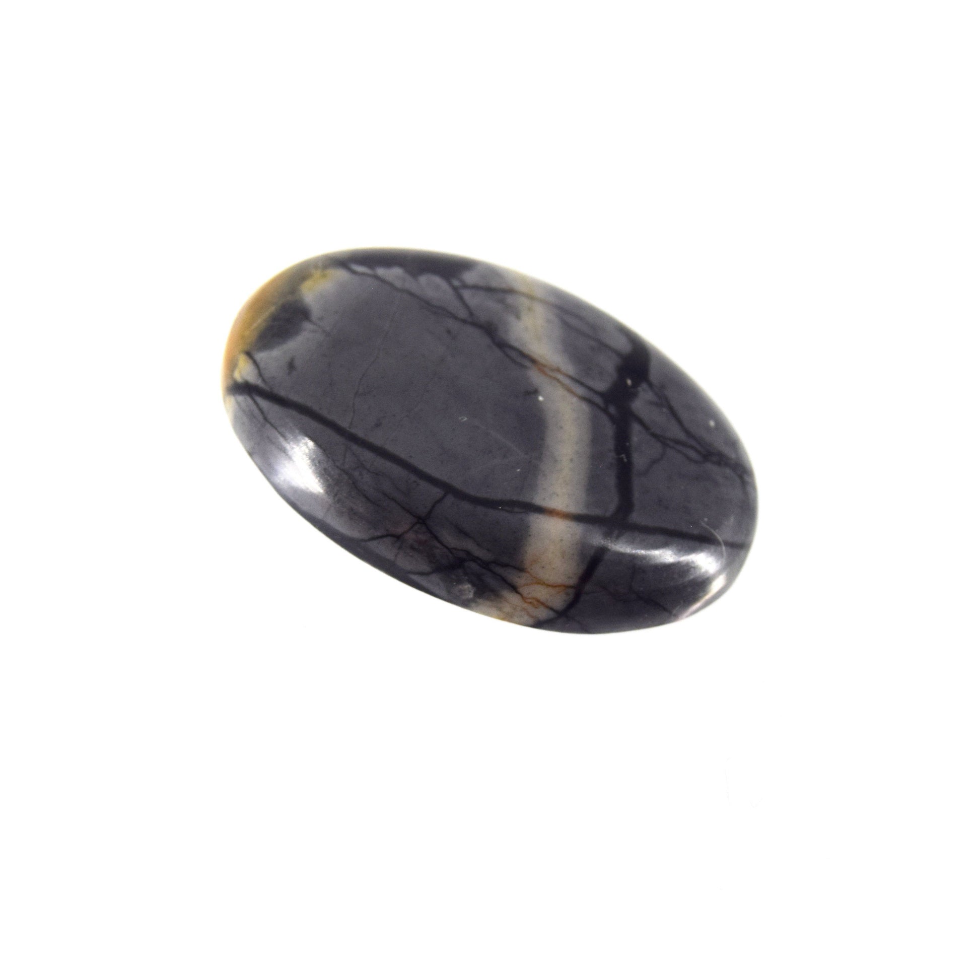 Picasso Jasper Cabochon | Round Flat Back Cabochon | 22mm x 32mm - 6mm Dome Height | OOAK Natural Gemstone Cabochon | Loose Gemstone