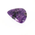 Charoite Cabochon | Teardrop Flat Back Cabochon | 33mm x 32mm - 6mm Dome Height | OOAK Natural Gemstone Cabochon