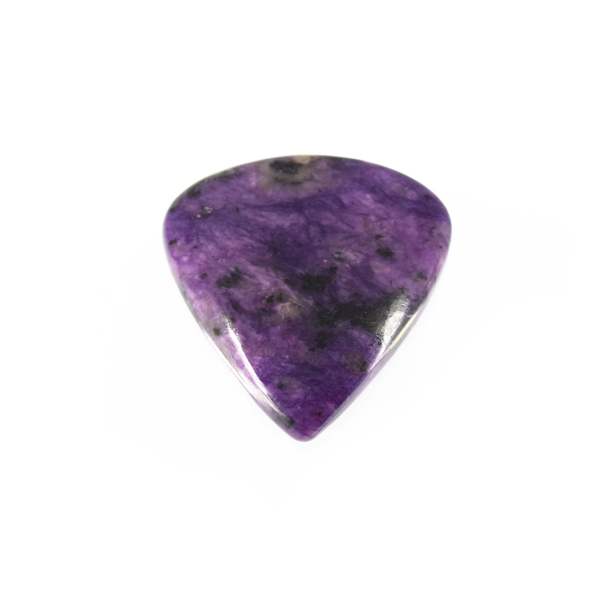 Charoite Cabochon | Teardrop Flat Back Cabochon | 33mm x 32mm - 6mm Dome Height | OOAK Natural Gemstone Cabochon