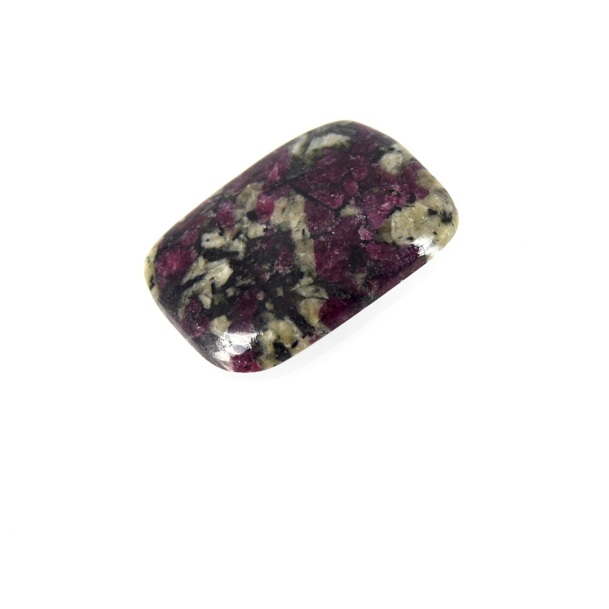 Eudialyte Cabochon | Rectangle Flat Back Cabochon | 26mm x 34mm - 6mm Dome Height| OOAK Natural Gemstone Cabochon