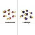 Natural Rough Gemstone Pendants | Drop Pendants | Birthstone Pendants | Moonstone, Rose Quartz, Herkimer, Citrine, Amethyst