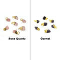 Natural Rough Gemstone Pendants | Drop Pendants | Birthstone Pendants | Moonstone, Rose Quartz, Herkimer, Citrine, Amethyst