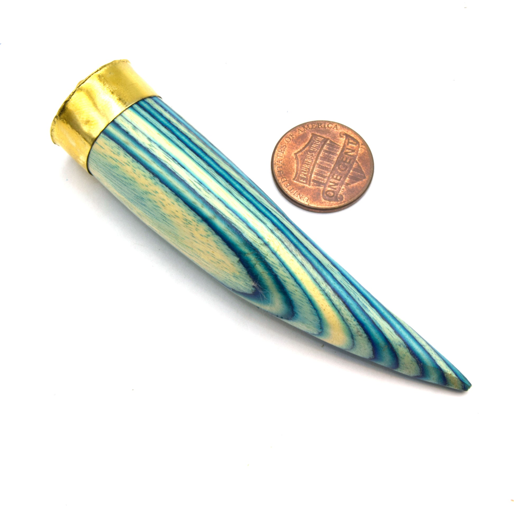 Wooden Tusk Pendants | Flat and Round Tusks | Rainbow Tusks | Striped Tusks | Focal Jewelry Pendant