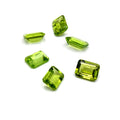 AAA Peridot Cut Stone | Loose Faceted Cut Stone | Pack of 6pcs | Marquise, Princess Cut, Baguette, Trillion, Oval, Round, Pear Cut Stone |