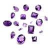 AAA Amethyst Cut Stone | Loose Faceted Cut Stone | Pack of 6pcs | Marquise, Princess Cut, Baguette, Trillion, Oval, Round, Pear Cut Stone