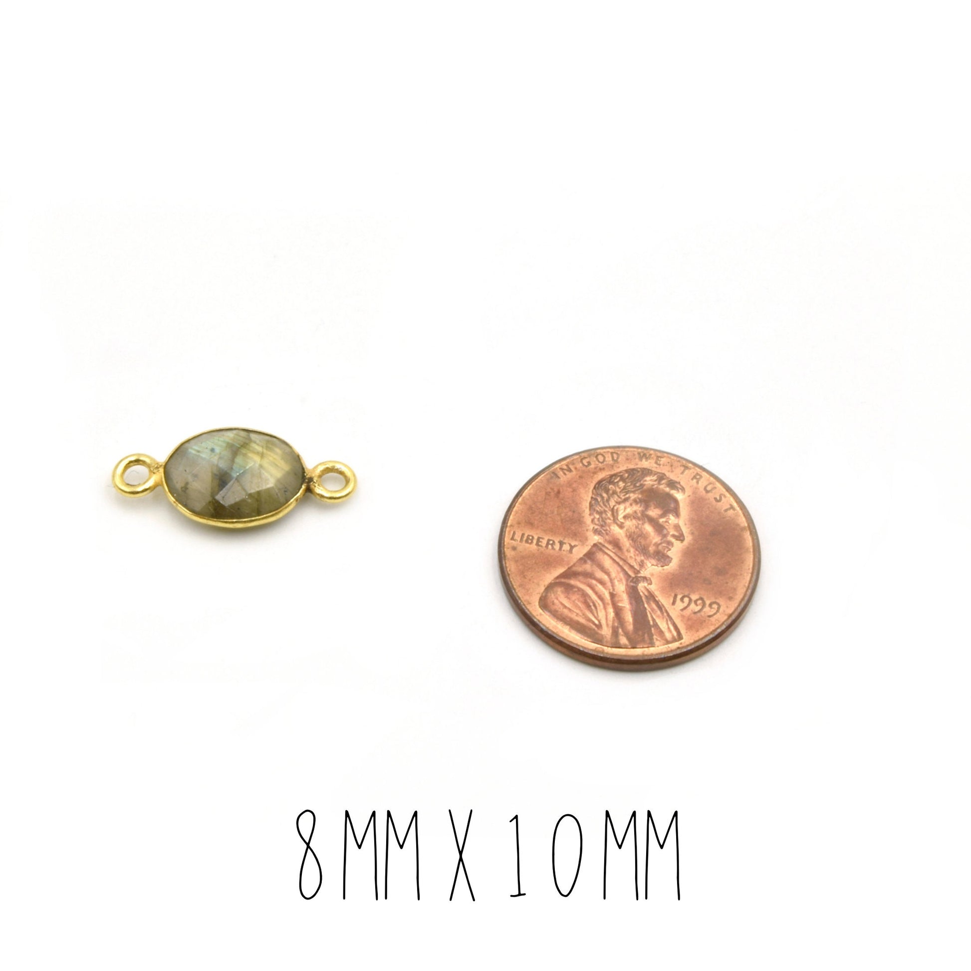 Oval Labradorite Bezel | 8mm, 10mm, 12mm, 14mm, 16mm, 18mm, 20mm | Gold, Silver, Gunmetal Labradorite Focals