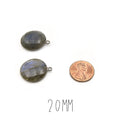 Labradorite Round Bezel | 8mm, 10mm, 12mm, 14mm, 16mm, 18mm, 20mm, 36mm | Gold, Silver, Gunmetal Labradorite Focals