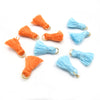 Miniature Tassels | Half Inch Thread Tassels | Orange Tassel | Blue Tassel