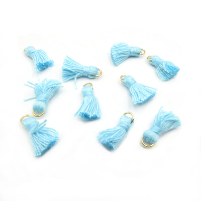Miniature Tassels | Half Inch Thread Tassels | Orange Tassel | Blue Tassel