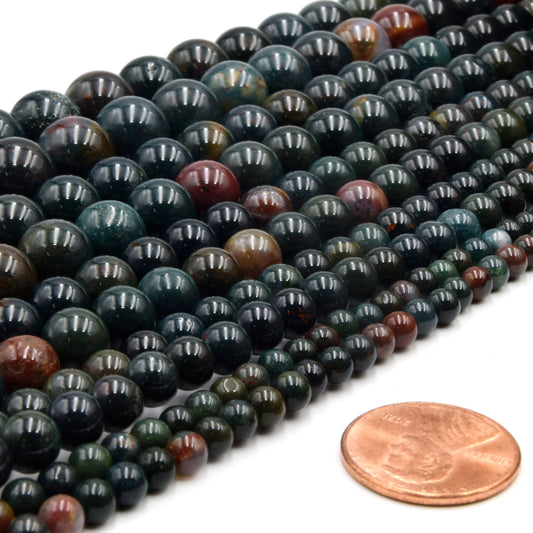Bloodstone Beads | Heliotrope Beads | 4mm 6mm 8mm 10mm 12mm Beads
