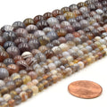 Botswana Agate Beads | Smooth Round Loose Gemstone Beads | Natural Agate Beads