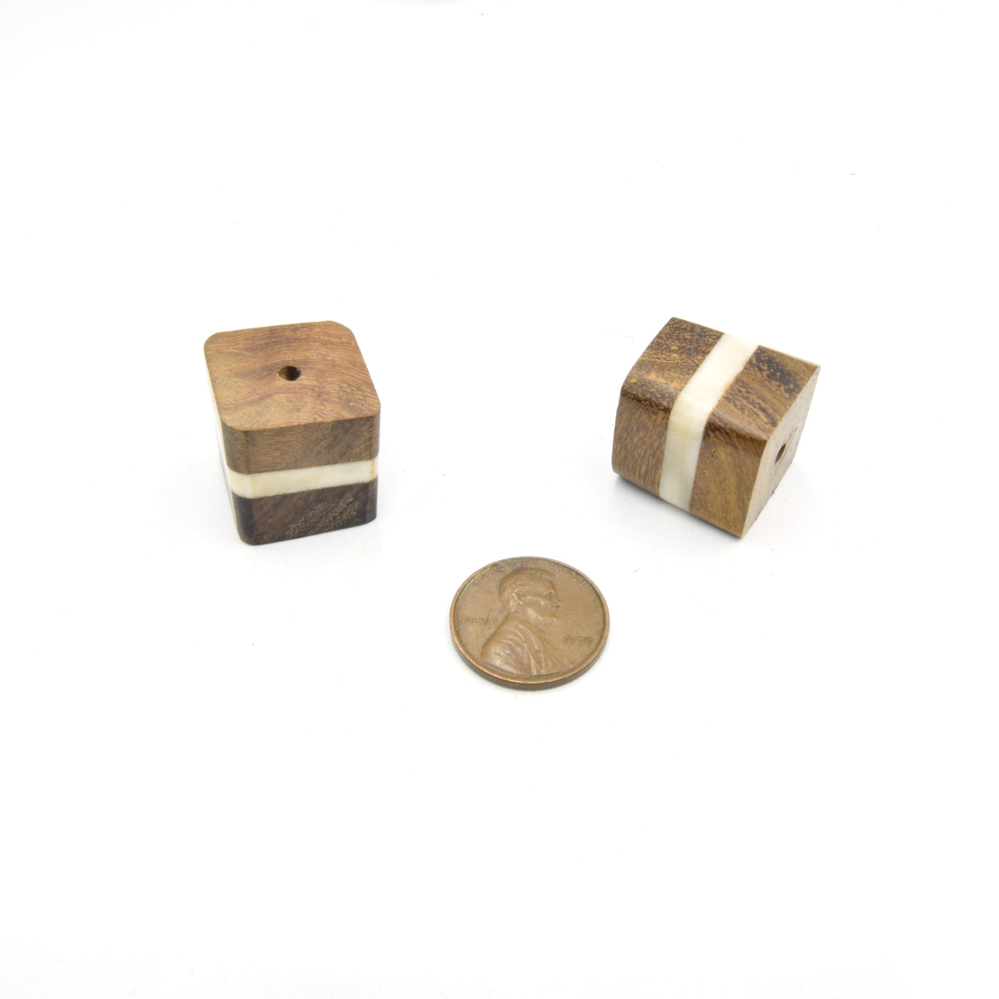 Wood Beads | Wooden Acrylic Focal Beads | Rainbow Beads | Neutral Beads | Mala Beads | Statement Beads
