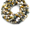 Ocean Jasper Beads | Smooth Round Gemstone Beads | 4mm 8mm 10mm | Wholesale Beads