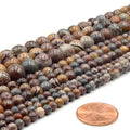 Sonora Jasper Beads | Smooth Round Natural Gemstone Beads - 4mm 6mm 10mm | Wholesale Beads