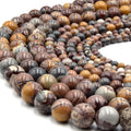 Sonora Jasper Beads | Smooth Round Natural Gemstone Beads - 4mm 6mm 10mm | Wholesale Beads