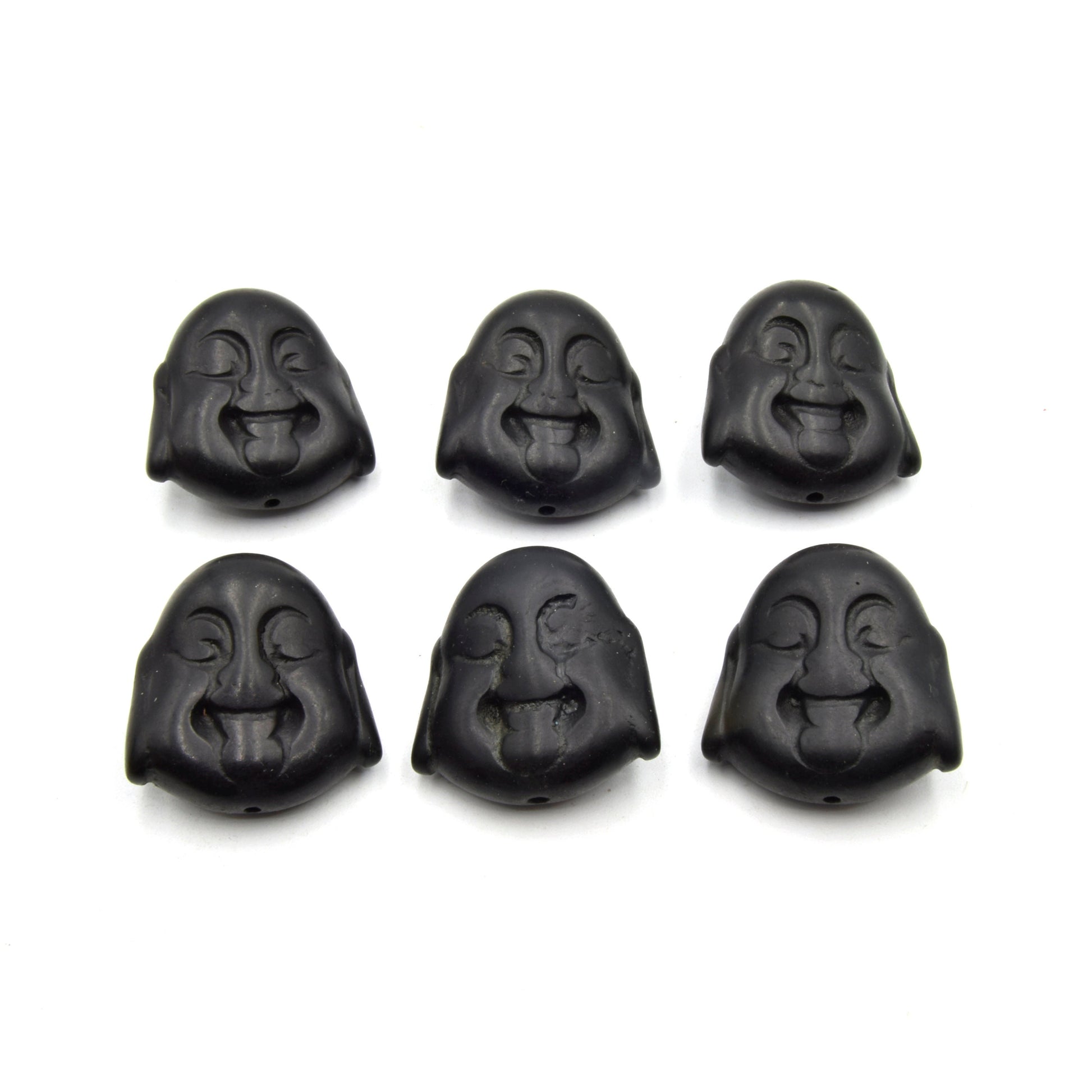 Buddha Beads | Howlite Beads | Pack of 6 | Buddha Head Shaped Beads