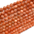 AAA Sunstone Beads  | 5mm, 6mm, 7mm, 8mm, 9mm | Round Smooth Sunstone Beads
