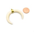 Crescent Pendant | Acrylic Colored Focal Pendant | Jewelry Components | Medium Crescent Charm