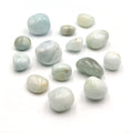 Gemstone Tumbles | 200 Gram Bags | Aquamarine, Zebra Jasper, Rhodonite, Moonstone, Rutilated Quartz, Apatite, Sunstone, Citrine | Bulk Stone