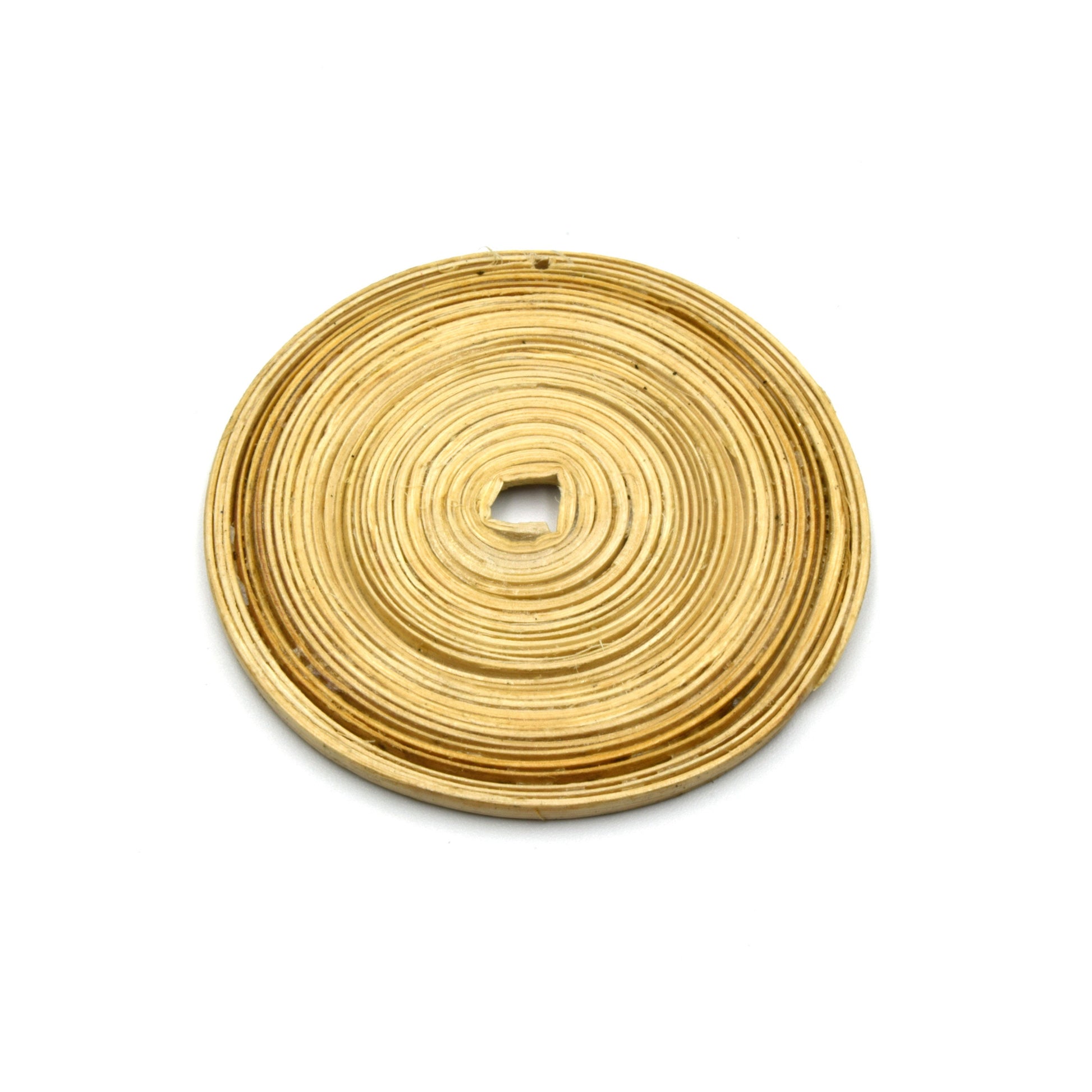 Rattan Earrings | Jewelry Finding | Handmade Natural Woven Reed Round Jewelry Component | Sold in Pairs