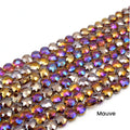 Chinese Crystal Beads | Mystic Coated Faceted Heart Beads | AB Coated Chinese Crystal Hearts 