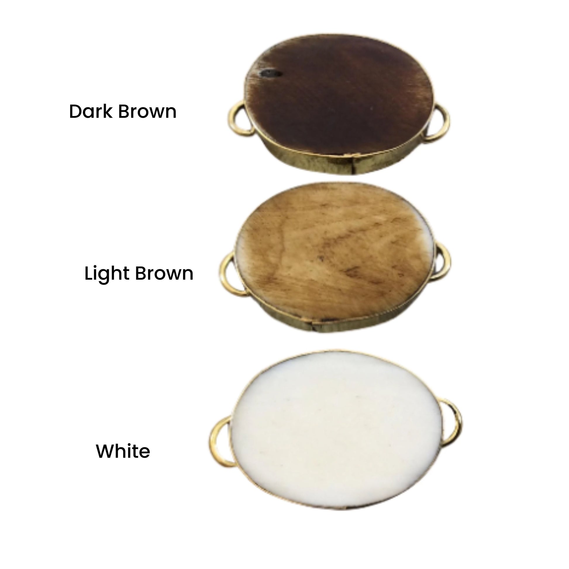 Large Oval Bone Connector | Bezel Connector