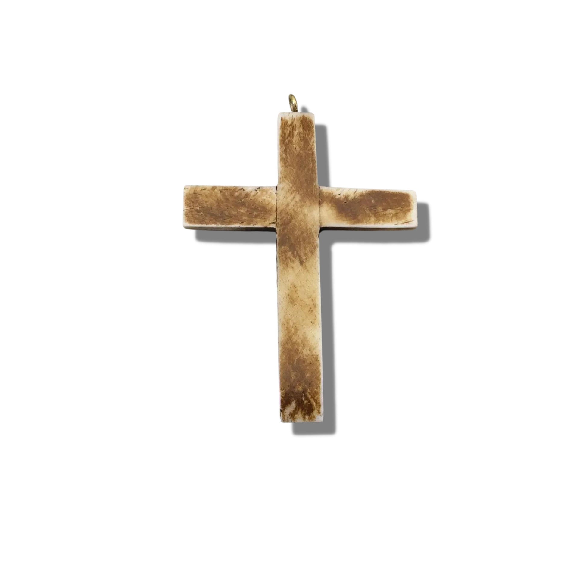 Cross Pendant | Bone Cross Shaped Focal Pendant | Religious Pendant