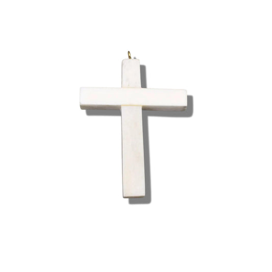 Cross Pendant | Bone Cross Shaped Focal Pendant | Religious Pendant